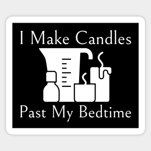 I Make Candles Past My Bedtime Sticker